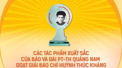 Outstanding works of Quang Nam Newspaper and Radio and Television Station won the Huynh Thuc Khang Journalism Award 2024 - 2025