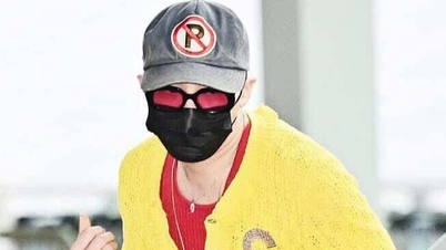 G-Dragon dressed prominently at the airport when arriving in Vietnam, fans praised his sophistication