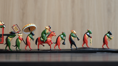 Tranh Đông Hồ sống động qua công nghệ 3D tại Bảo tàng Mỹ thuật Việt Nam