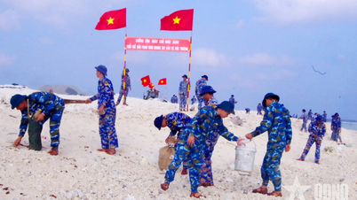 Làm đẹp môi trường trên đảo tiền tiêu