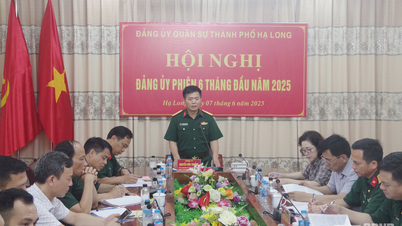 Le Comité du Parti militaire de la ville d'Ha Long (Quang Ninh) a tenu une conférence pour les 6 premiers mois de 2025